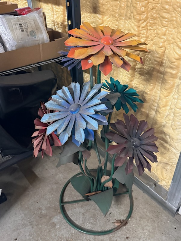 metal flowers